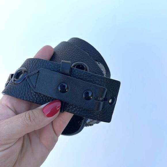 Vintage Y2K Burberry Belt Prorsum Warrior Brown Hardware Runway Designer - Picture 2 of 6